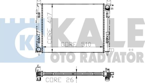 KALE OTO RADYATÖR 306000 - Radiators, Motora dzesēšanas sistēma autodraugiem.lv