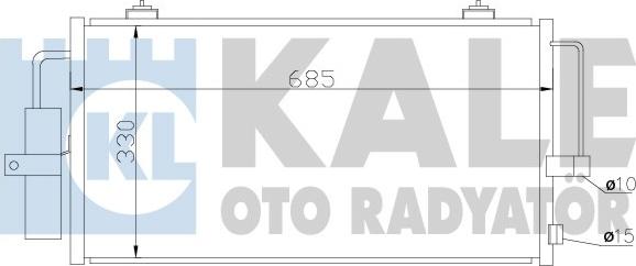 KALE OTO RADYATÖR 389600 - Kondensators, Gaisa kond. sistēma autodraugiem.lv