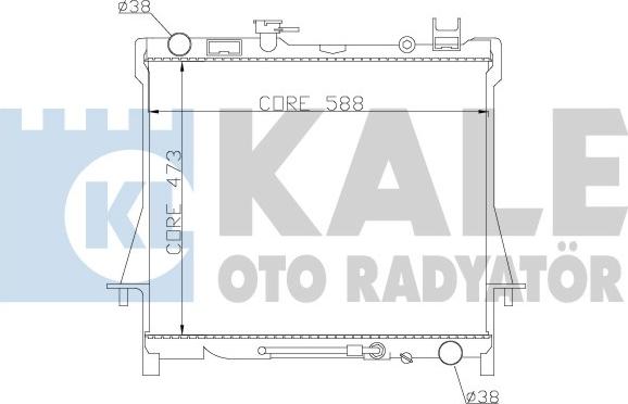 KALE OTO RADYATÖR 384300 - Radiators, Motora dzesēšanas sistēma autodraugiem.lv