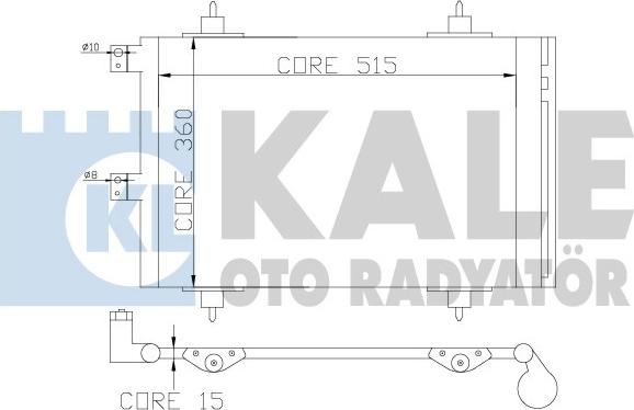 KALE OTO RADYATÖR 385600 - Kondensators, Gaisa kond. sistēma autodraugiem.lv