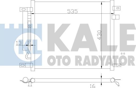 KALE OTO RADYATÖR 385200 - Kondensators, Gaisa kond. sistēma autodraugiem.lv