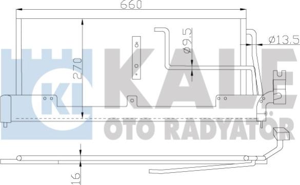 KALE OTO RADYATÖR 388800 - Kondensators, Gaisa kond. sistēma autodraugiem.lv