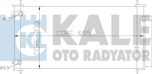 KALE OTO RADYATÖR 383200 - Kondensators, Gaisa kond. sistēma autodraugiem.lv