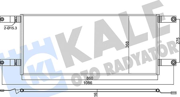 KALE OTO RADYATÖR 382550 - Kondensators, Gaisa kond. sistēma autodraugiem.lv