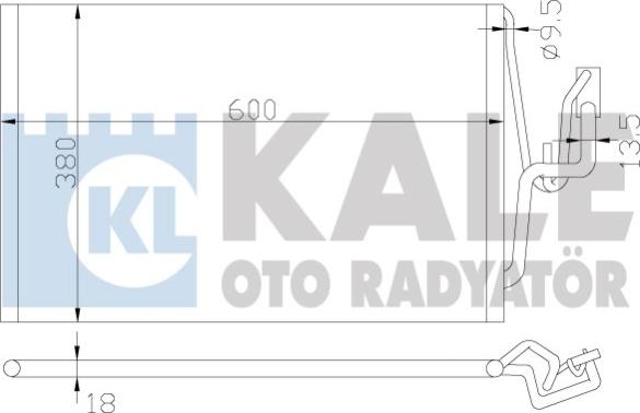 KALE OTO RADYATÖR 382000 - Kondensators, Gaisa kond. sistēma autodraugiem.lv