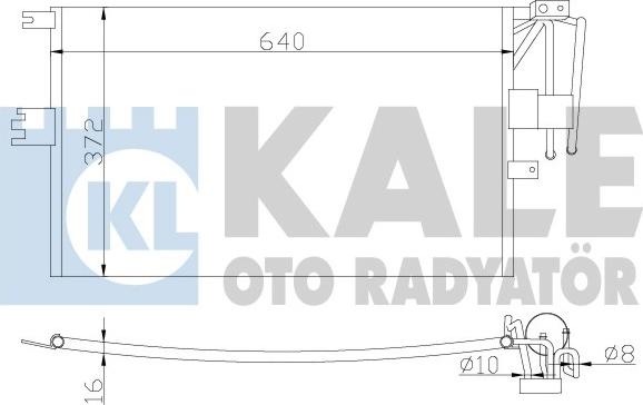 KALE OTO RADYATÖR 382300 - Kondensators, Gaisa kond. sistēma autodraugiem.lv