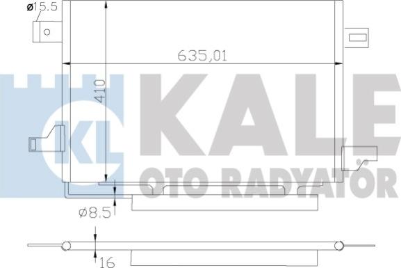 KALE OTO RADYATÖR 387900 - Kondensators, Gaisa kond. sistēma autodraugiem.lv