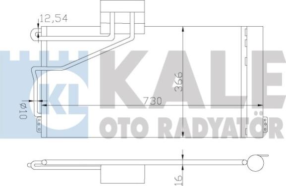 KALE OTO RADYATÖR 387800 - Kondensators, Gaisa kond. sistēma autodraugiem.lv