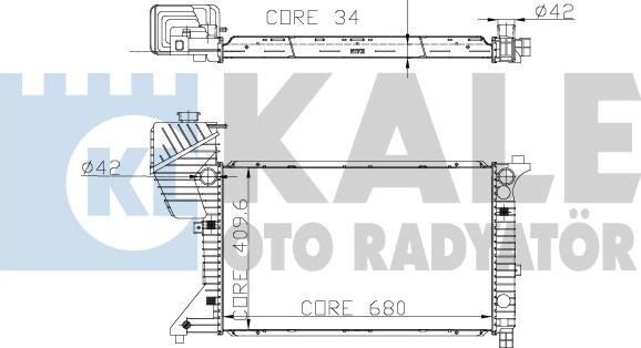 KALE OTO RADYATÖR 330300 - Radiators, Motora dzesēšanas sistēma autodraugiem.lv