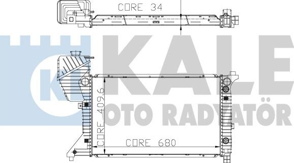 KALE OTO RADYATÖR 330200 - Radiators, Motora dzesēšanas sistēma autodraugiem.lv