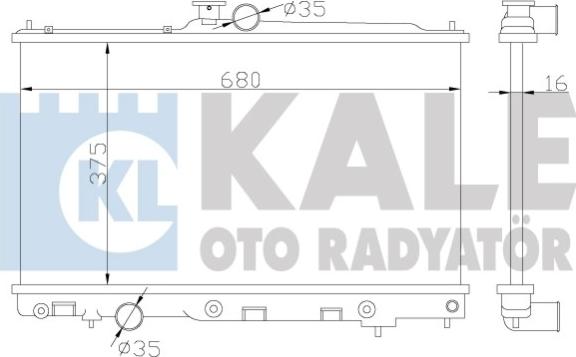 KALE OTO RADYATÖR 374000 - Radiators, Motora dzesēšanas sistēma autodraugiem.lv