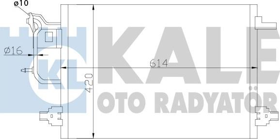 KALE OTO RADYATÖR 375600 - Kondensators, Gaisa kond. sistēma autodraugiem.lv