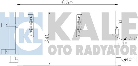 KALE OTO RADYATÖR 375800 - Kondensators, Gaisa kond. sistēma autodraugiem.lv