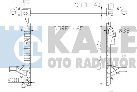 KALE OTO RADYATÖR 375200 - Radiators, Motora dzesēšanas sistēma autodraugiem.lv