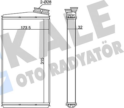 KALE OTO RADYATÖR 370555 - Siltummainis, Salona apsilde autodraugiem.lv