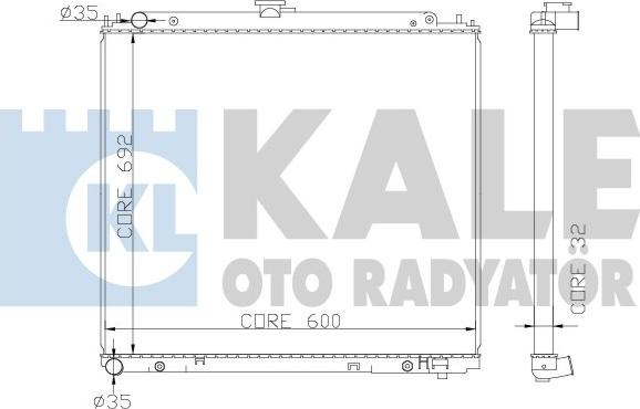 KALE OTO RADYATÖR 370600 - Radiators, Motora dzesēšanas sistēma autodraugiem.lv