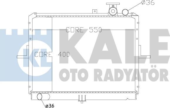 KALE OTO RADYATÖR 370000 - Radiators, Motora dzesēšanas sistēma autodraugiem.lv