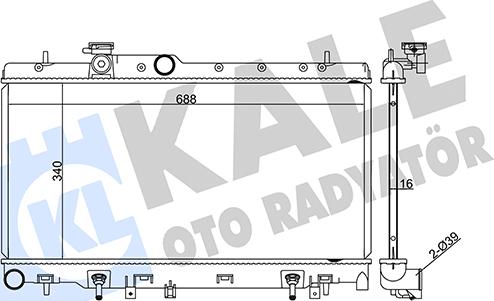 KALE OTO RADYATÖR 371500 - Radiators, Motora dzesēšanas sistēma autodraugiem.lv