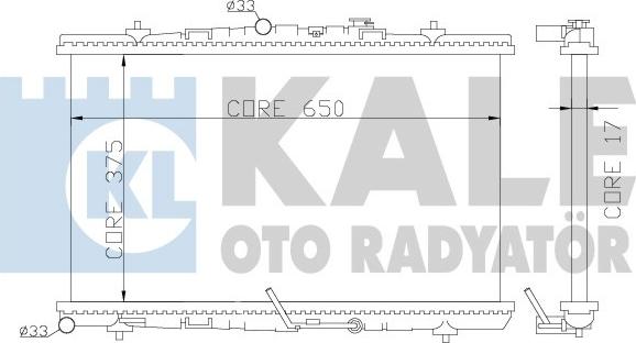 KALE OTO RADYATÖR 371300 - Radiators, Motora dzesēšanas sistēma autodraugiem.lv