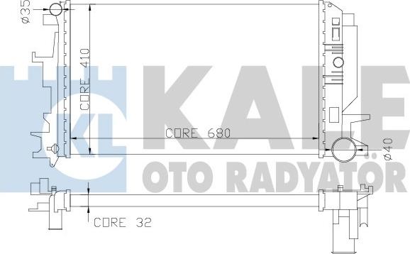 KALE OTO RADYATÖR 373900 - Radiators, Motora dzesēšanas sistēma autodraugiem.lv