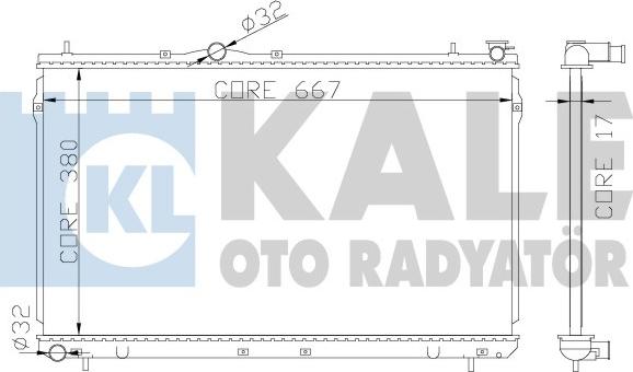 KALE OTO RADYATÖR 372400 - Radiators, Motora dzesēšanas sistēma autodraugiem.lv