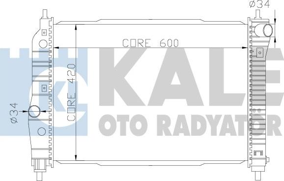 KALE OTO RADYATÖR 372300 - Radiators, Motora dzesēšanas sistēma autodraugiem.lv