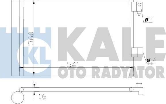 KALE OTO RADYATÖR 377500 - Kondensators, Gaisa kond. sistēma autodraugiem.lv