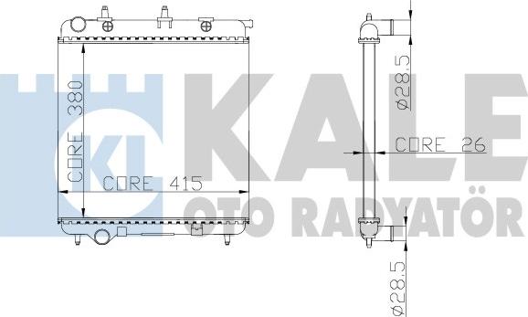 KALE OTO RADYATÖR 297000 - Radiators, Motora dzesēšanas sistēma autodraugiem.lv