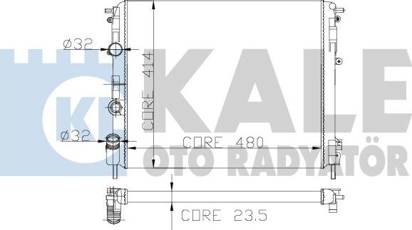 KALE OTO RADYATÖR 246200 - Radiators, Motora dzesēšanas sistēma autodraugiem.lv