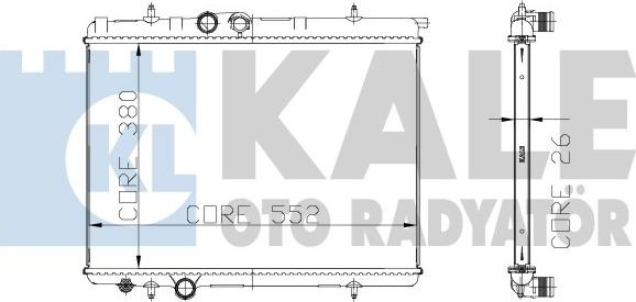 KALE OTO RADYATÖR 215999 - Radiators, Motora dzesēšanas sistēma autodraugiem.lv