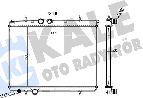 KALE OTO RADYATÖR 215900 - Radiators, Motora dzesēšanas sistēma autodraugiem.lv