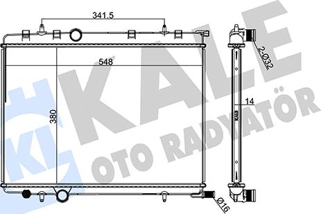 KALE OTO RADYATÖR 216900 - Radiators, Motora dzesēšanas sistēma autodraugiem.lv