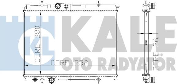 KALE OTO RADYATÖR 216499 - Radiators, Motora dzesēšanas sistēma autodraugiem.lv