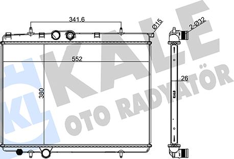 KALE OTO RADYATÖR 216400 - Radiators, Motora dzesēšanas sistēma autodraugiem.lv