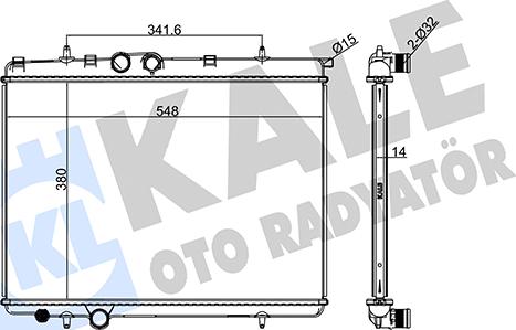 KALE OTO RADYATÖR 216600 - Radiators, Motora dzesēšanas sistēma autodraugiem.lv