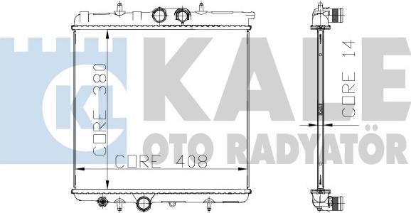 KALE OTO RADYATÖR 216899 - Radiators, Motora dzesēšanas sistēma autodraugiem.lv