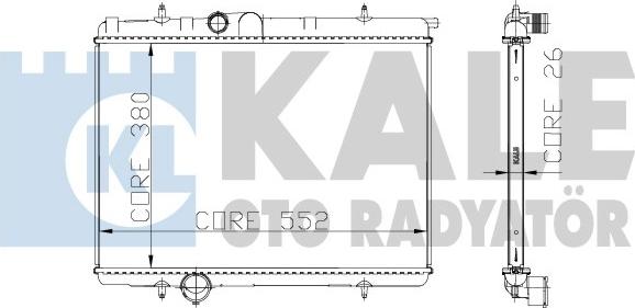 KALE OTO RADYATÖR 216299 - Radiators, Motora dzesēšanas sistēma autodraugiem.lv