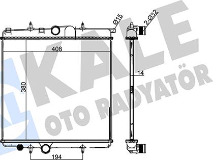 KALE OTO RADYATÖR 216700 - Radiators, Motora dzesēšanas sistēma autodraugiem.lv