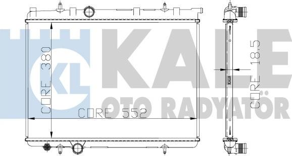 KALE OTO RADYATÖR 213099 - Radiators, Motora dzesēšanas sistēma autodraugiem.lv