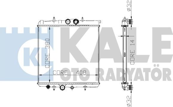 KALE OTO RADYATÖR 213200 - Radiators, Motora dzesēšanas sistēma autodraugiem.lv