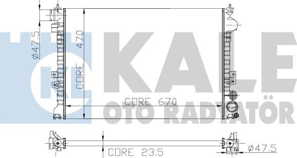 KALE OTO RADYATÖR 217400 - Radiators, Motora dzesēšanas sistēma autodraugiem.lv