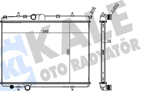 KALE OTO RADYATÖR 217800 - Radiators, Motora dzesēšanas sistēma autodraugiem.lv