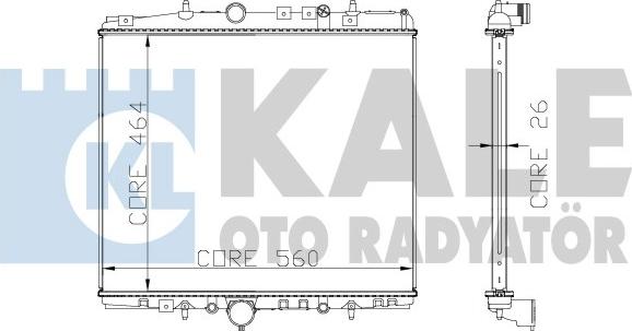 KALE OTO RADYATÖR 285400 - Radiators, Motora dzesēšanas sistēma autodraugiem.lv