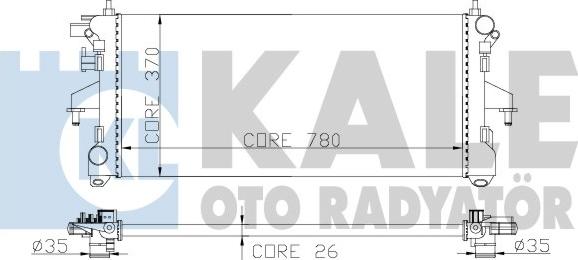 KALE OTO RADYATÖR 285500 - Radiators, Motora dzesēšanas sistēma autodraugiem.lv