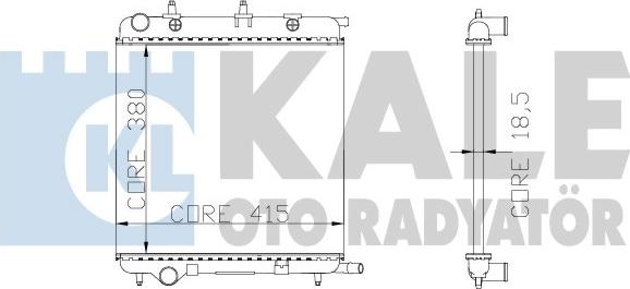 KALE OTO RADYATÖR 285300 - Radiators, Motora dzesēšanas sistēma autodraugiem.lv