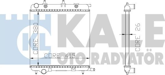 KALE OTO RADYATÖR 285200 - Radiators, Motora dzesēšanas sistēma autodraugiem.lv