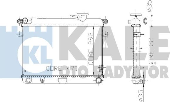 KALE OTO RADYATÖR 229500 - Radiators, Motora dzesēšanas sistēma autodraugiem.lv