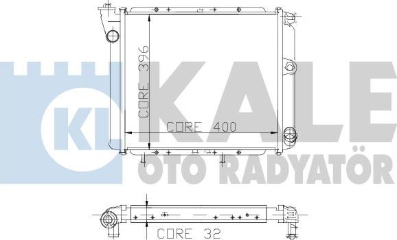 KALE OTO RADYATÖR 229600 - Radiators, Motora dzesēšanas sistēma autodraugiem.lv