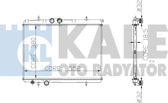 KALE OTO RADYATÖR 224700 - Radiators, Motora dzesēšanas sistēma autodraugiem.lv