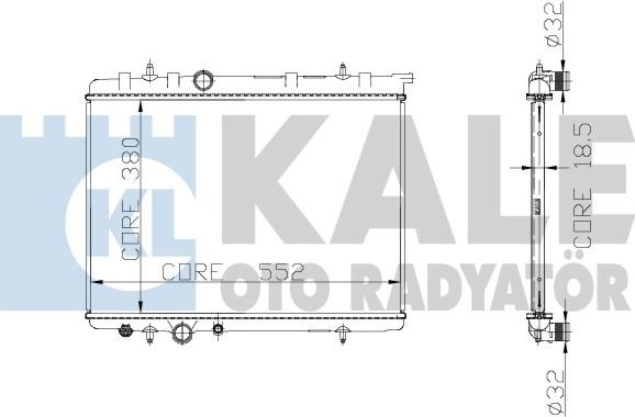 KALE OTO RADYATÖR 225300 - Radiators, Motora dzesēšanas sistēma autodraugiem.lv